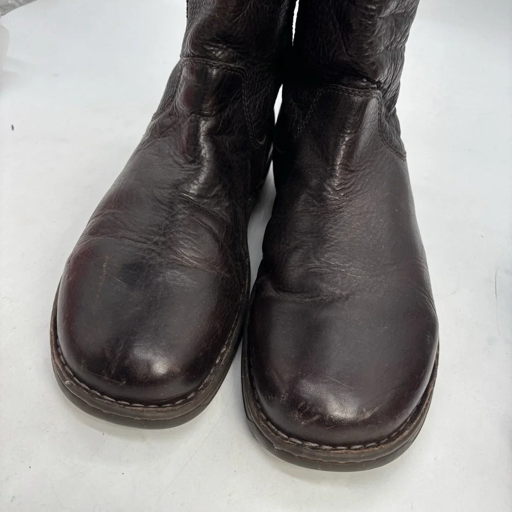 Ugg Men's Newbreak Black Leather Tall Biker Ridding Boots Model 3036 Size 7.5